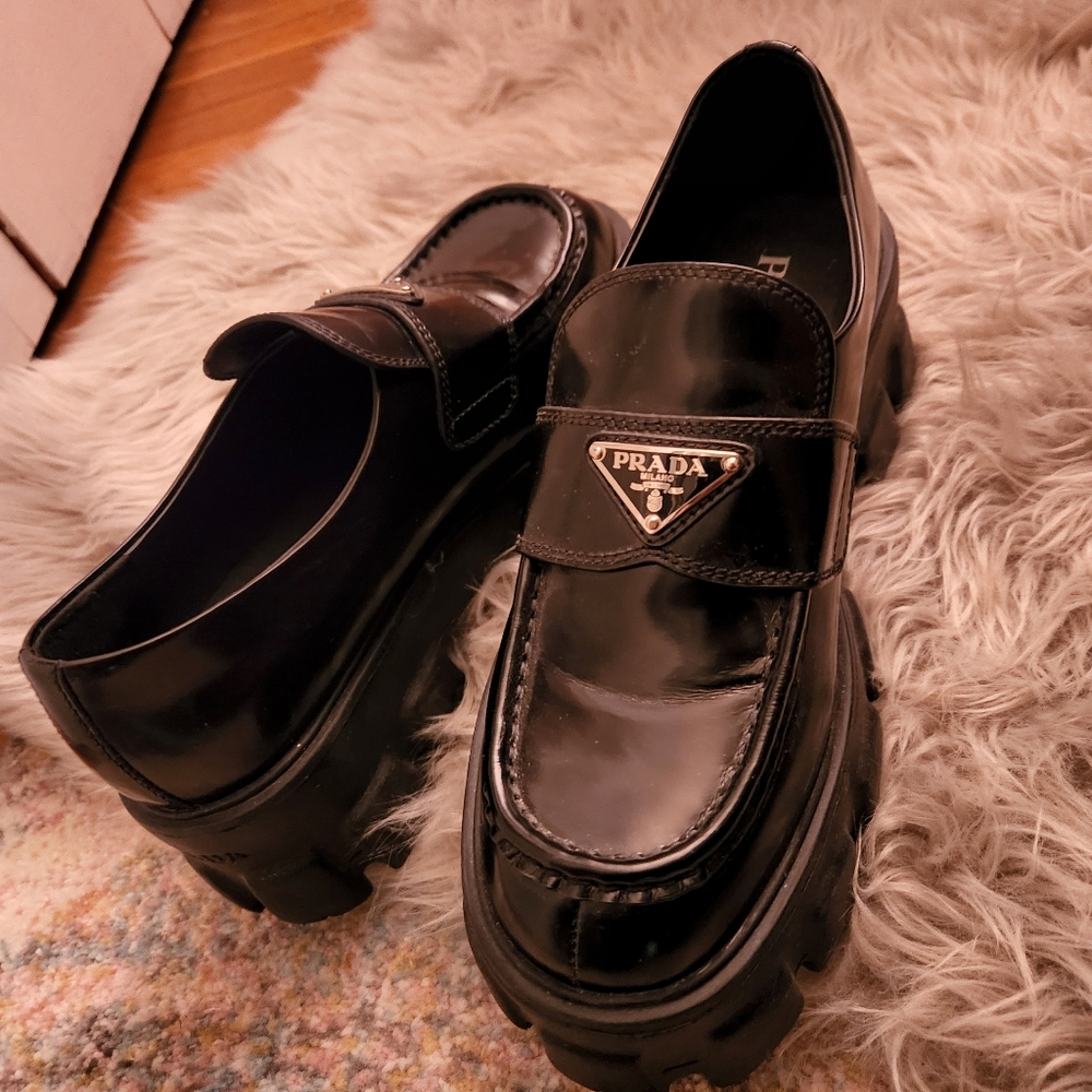 Prada chunky loafers